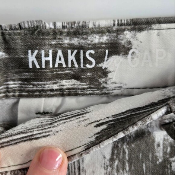 GAP Khakis by Gap Summer Short Sz 02R Green White - Picture 8 of 11